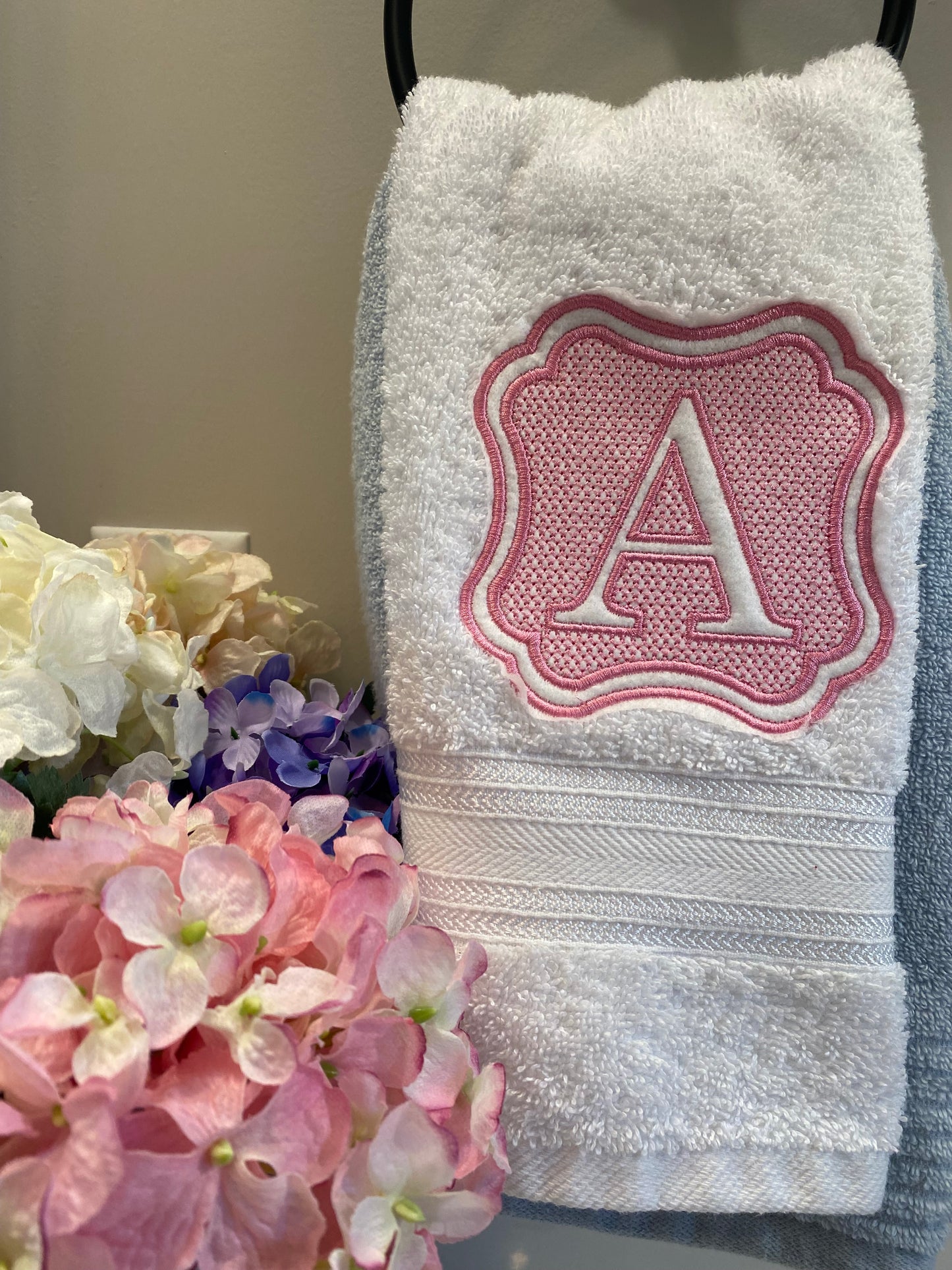 Embroidered Towels - Knockdown Stitch