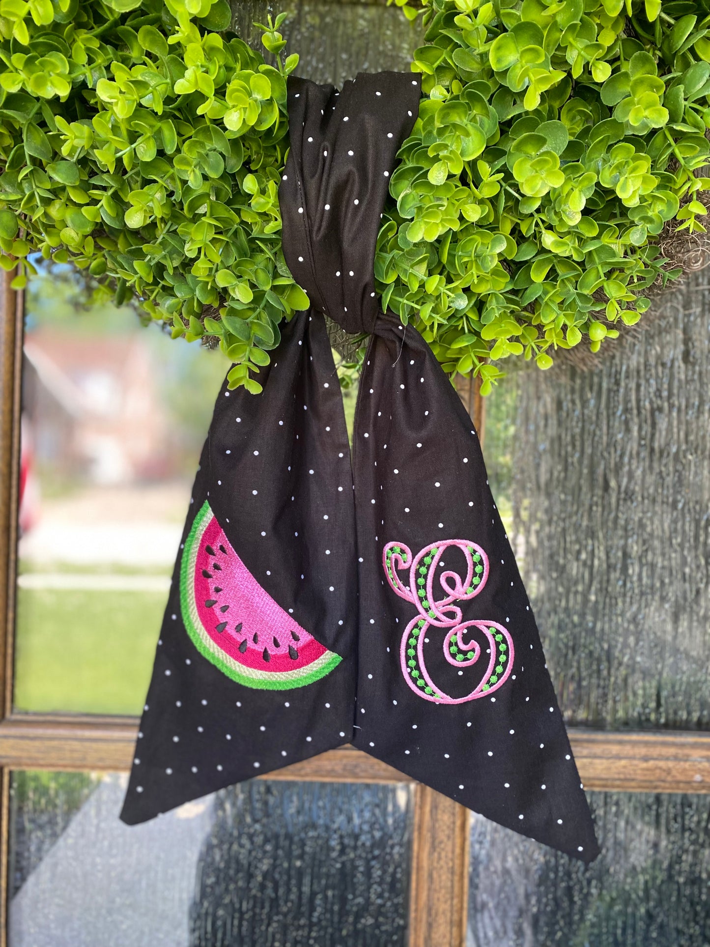 Watermelon on Black Sash