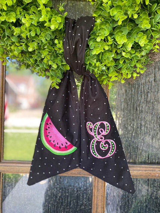 Watermelon on Black Sash