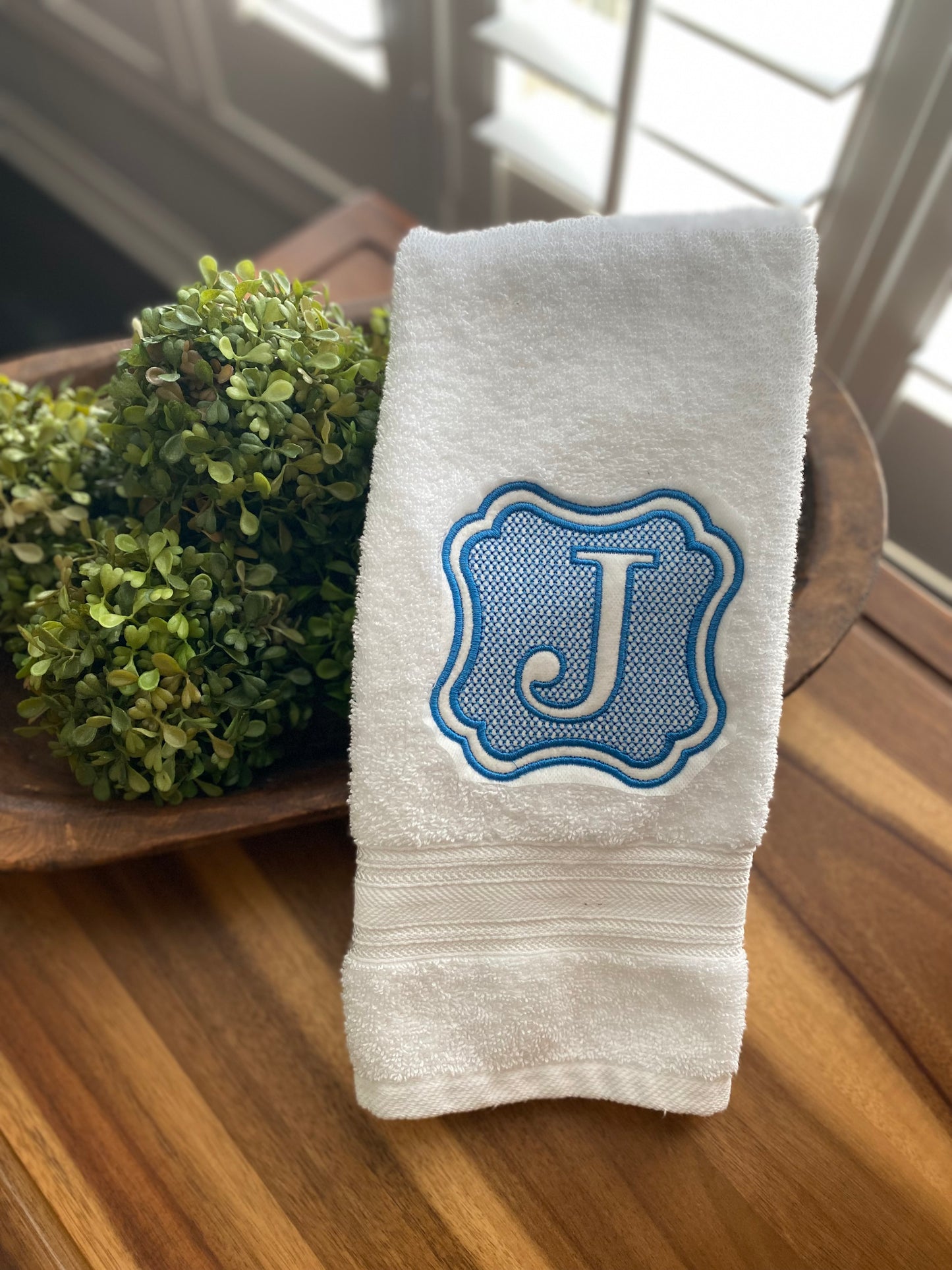 Embroidered Towels - Knockdown Stitch