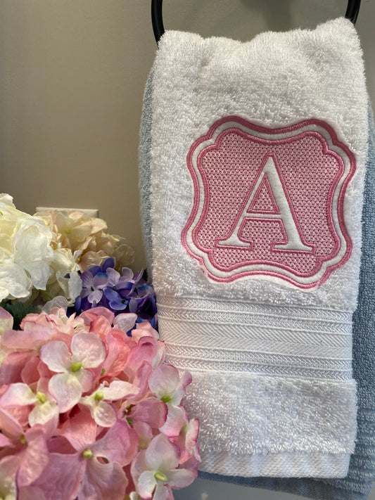 Embroidered Towels - Knockdown Stitch