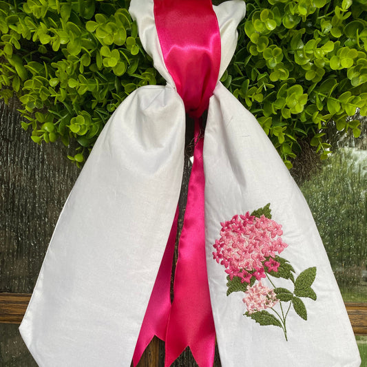 Pink Hydrangea Sash